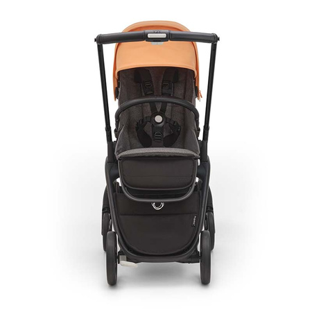 Bugaboo Dragonfly wózek spacerowy rama Black/Grey Melange-Island Coral