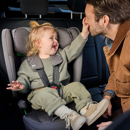 Kinderkraft FIX2GO Czarny fotelik samochodowy 76-150 cm (9-36 kg)