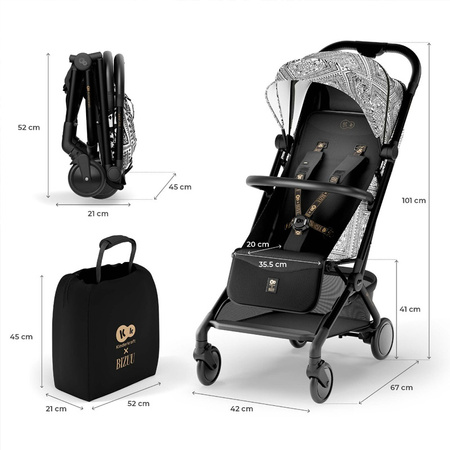 Kinderkraft Pilot 2 Bizuu Lunar Black wózek spacerowy