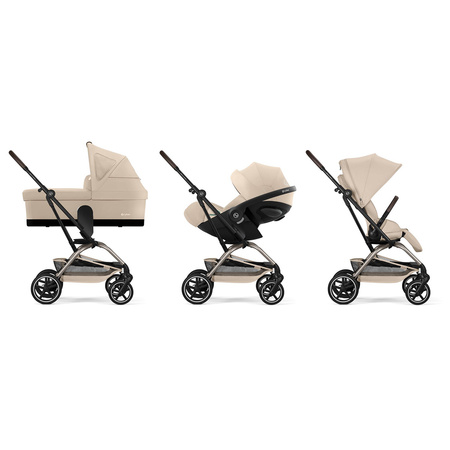Cybex Eezy S Twist+2 TPE Almond Beige wózek spacerowy