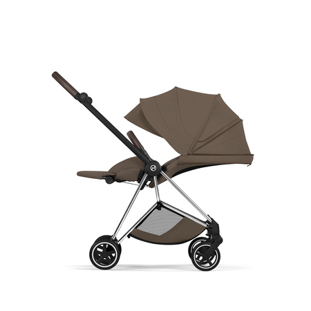 Cybex Mios 4.0 Style Chrome Brown Coconut Brown zestaw 3w1 z fotelikiem Cloud T i-Size