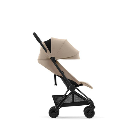 Cybex Coya Matt Black Cozy Beige wózek spacerowy