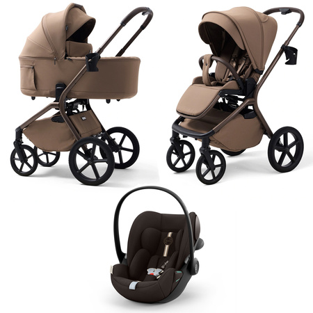 Future Calvio Essential Mokka wózek 3w1 z Cybex Cloud G3