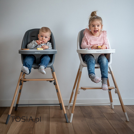 Espiro Sense White Gray krzesełko do karmienia