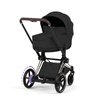Cybex e-Priam 5.0 Champagne Gold Sepia Black wózek 2w1 głęboko-spacerowy