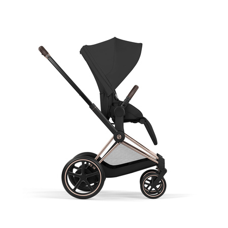 Cybex e-Priam 5.0 Comfort Rosegold Sepia Black wózek 2w1 głęboko-spacerowy