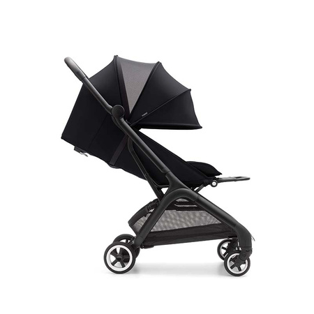 Bugaboo Butterfly Midnight Black zestaw z pałąkiem i torbą transportową