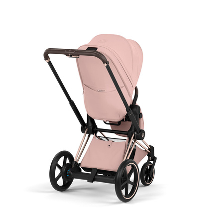 Cybex e-Priam 5.0 Rosegold Peach Pink zestaw 3w1 z fotelikiem Cloud T i-Size