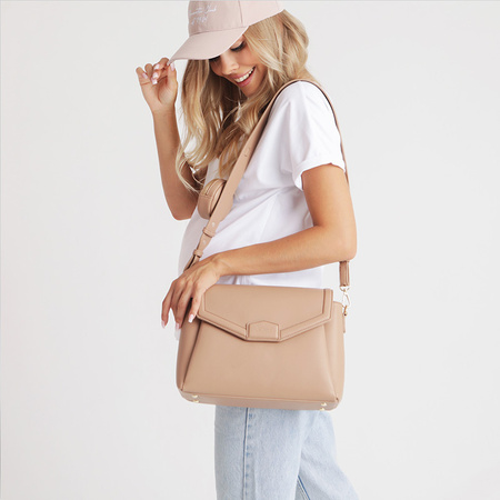 Joissy Torebka Crossbody i Organizer do wózka 2w1 dla Mamy MIDI Blush Beige