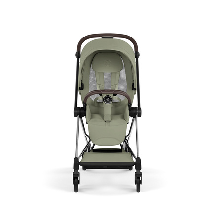Cybex Mios 4.0 Style Chrome Brown Sage Green zestaw 3w1 z fotelikiem Cloud T i-Size