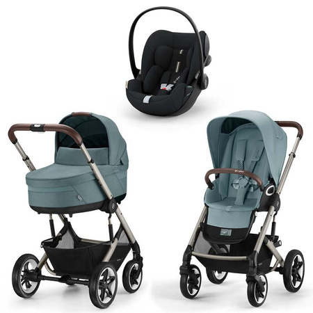 Cybex Talos S Lux Sky Blue wózek 3w1 z fotelikiem Cybex Cloud G i-Size PLUS 