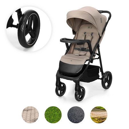 Kinderkraft Trig 3 z tacką Beżowy wózek spacerowy