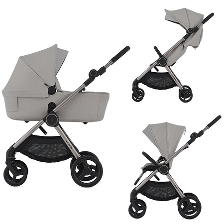 Anex iQ Premium Silve zestaw 5w1 z fotelikiem Maxi Cosi Pebble 360 Pro2 i bazą FamilyFix 360 Pro