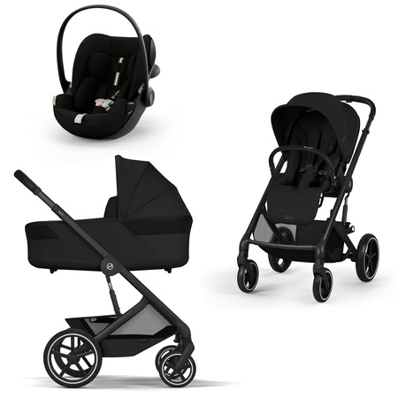 Cybex Balios S Lux 2026 Moon Black zestaw 4w1 z fotelikiem Cloud G3 i-Size Plus i Bazą G