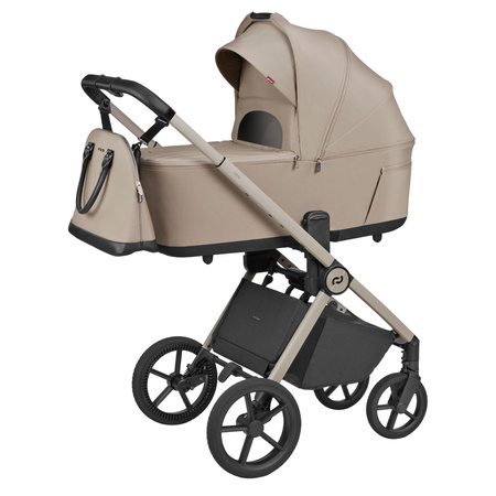 Carrello Ultra F CRL-6557 Vintage Beige wózek dziecięcy 2w1 ze składaną gondolą