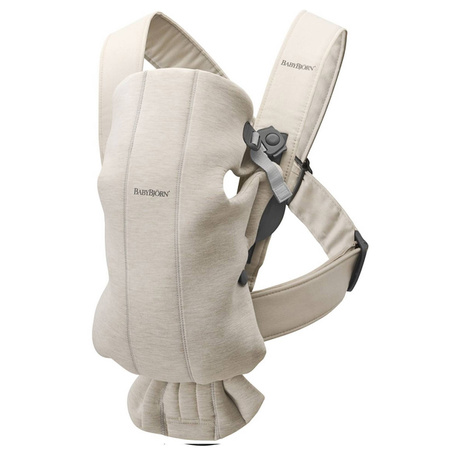 BabyBjorn nosidełko Mini Jersey Jasny Beż