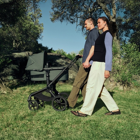 Bugaboo Fox 5 Renew Komplet Black/Forets Green wózek 2w1 głęboko-spacerowy