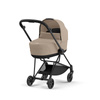Cybex Mios Matt Black Cozy Beige wózek głęboki