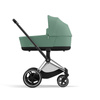 Cybex ePriam Chrome Black Green Leaf wózek 2w1 głęboko-spacerowy