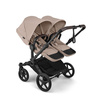 Bugaboo Donkey6 Twin Black/Desert Taupe wózek 2w1 dla bliźniąt