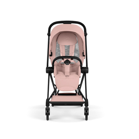 Cybex Mios 4.0 Style Matt Black Peach Pink zestaw 3w1 z fotelikiem Cloud T i-Size