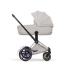 Cybex e-Priam 5.0 Champagne Gold City Grey wózek 2w1 głęboko-spacerowy