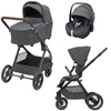 Maxi Cosi Oxford+ Twillic Graphite zestaw 3w1 z fotelikiem Pebble 360 Pro2