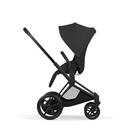 Cybex e-Priam 5.0 Matt Black Sepia Black zestaw 3w1 z fotelikiem Cloud T i-Size