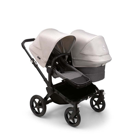 Bugaboo Donkey 5 Duo wózek 2w1 rok po roku rama Black/Grey Melange-Misty White