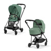Cybex Mios Matt Black Leaf Green wózek głęboko-spacerowy 2w1 