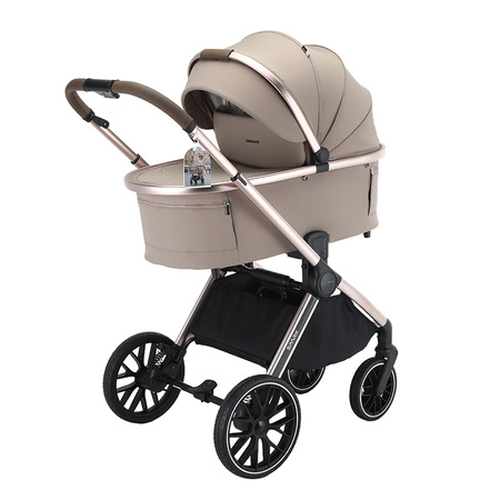 Adamex Spark Champagne Latte wózek 2w1 głęboko-spacerowy