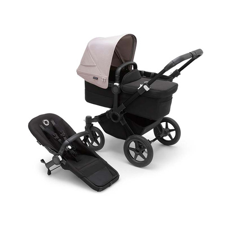 Bugaboo Donkey 5 Mono wózek 2w1 głęboko-spacerowy rama Black/Midnight Black-Misty White