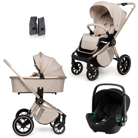 Muuvo Quick BOHO zestaw 3w1 z fotelikiem Britax Romer Baby Safe 3