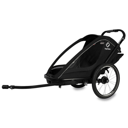 Hamax Breeze One Black przyczepka rowerowa z zestawem do biegania
