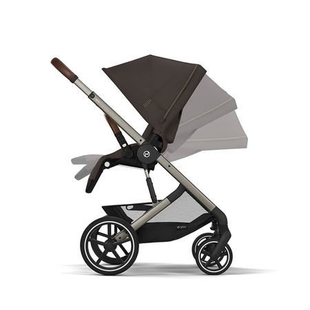 Cybex Balios S Lux 2.0 Chocolate Brown zestaw 4w1 z fotelikiem Cloud G Plus i Bazą G