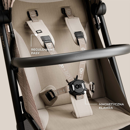 Kinderkraft Pilot 2 Bizuu Whisper Dune wózek spacerowy