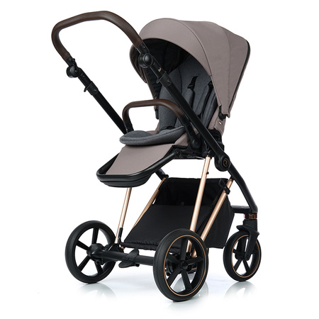 Roan IVI 2.0 Cocoa Rosegold zestaw 4 w 1 z fotelikiem Cybex Cloud T i-Size i bazą isofix