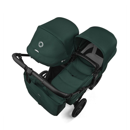 Bugaboo Donkey6 Duo Black/Fern Green wózek 2w1 dla dwójki dzieci w różnym wieku