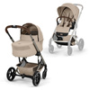 Cybex Balios S Lux 2026 Almond Beige zestaw 3w1 z fotelikiem Cloud G3 i-Size Plus
