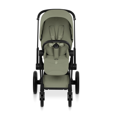 Cybex Priam 5.0 Matt Black Sage Green zestaw 3w1 z fotelikiem Cloud T i-Size