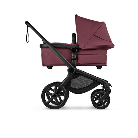 Bugaboo Fox 5 Renew Komplet Black/Dark Cherry wózek 2w1 głęboko-spacerowy