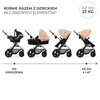 Kinderkraft Moov 2 Air Sand Beige wózek 3w1 głęboko-spacerowy z fotelikiem Mink