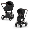 Cybex Priam 5.0 Champagne Gold Sepia Black wózek 2w1 głęboko-spacerowy