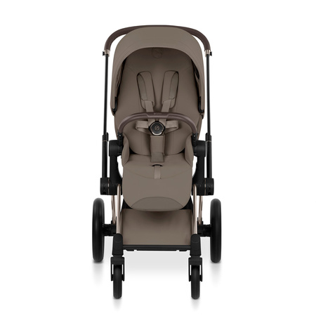 Cybex Priam 5.0 Champagne Gold Coconut Brown wózek 2w1 głęboko-spacerowy