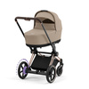 Cybex ePriam Rosegold Cozy Beige wózek 2w1 głęboko-spacerowy