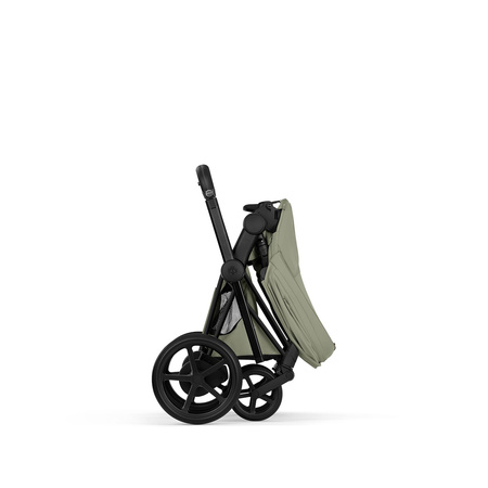 Cybex e-Priam 5.0 Matt Black Sage Green zestaw 3w1 z fotelikiem Cloud T i-Size