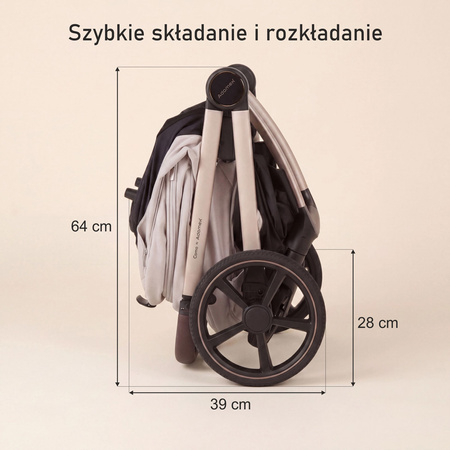 Adamex Como Natura Beige wózek 2w1 głęboko-spacerowy