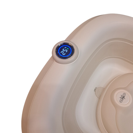 Ines&John składana wanienka kąpielowa z termometrem magnetycznym Beige