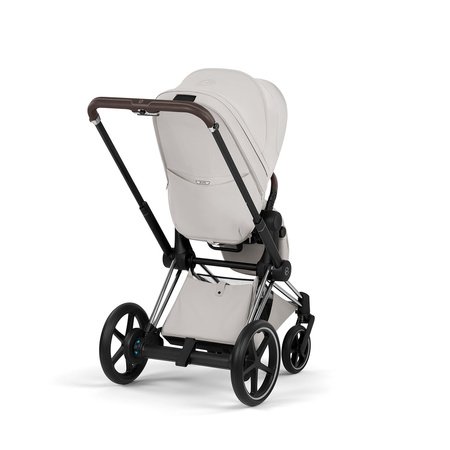 Cybex e-Priam 5.0 Chrome Brown City Grey zestaw 3w1 z fotelikiem Cloud T i-Size