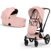 Cybex Priam 5.0 Rosegold Peach Pink wózek 2w1 głęboko-spacerowy